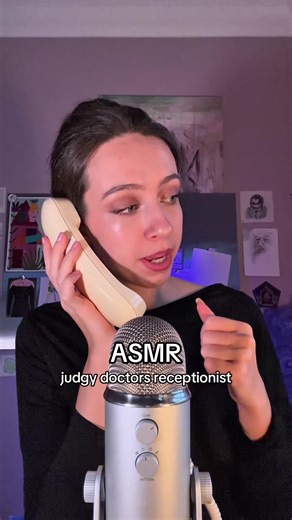asmr judgy doctors receptionist rp… havnt done a roleplay in a while but was feeling silly! what do we think? #asmr #asmrrp #funnyasmr