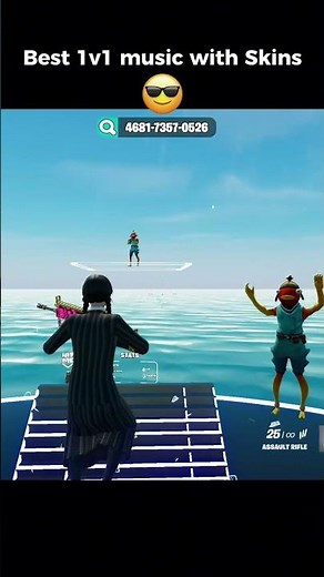 BEST 1V1 MUSIC MAP WITH SKINS #foryou #fortnite #1v1