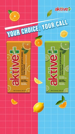 Hydrate your hustle 💪 Lemon or Orange — choose your vibe, own your day! #Aktive #Behydrated_Stayactive | Aktive