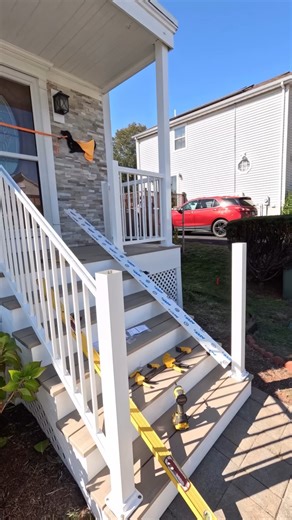 TimberTech Pros on Instagram: "Stair rails stepped up. 🔥 @malkinanddaughters put in the work on this Impression Rail Express stair run, and the results speak for themselves."