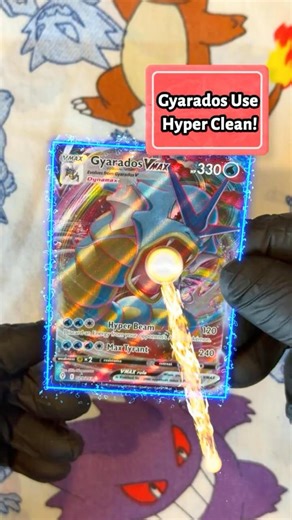 Watch As I Clean This Gyarados Pokemon Card