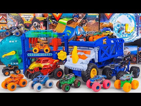 Monster Jam Collection Unboxing Review | Monster Jam Megalodon Monster Wash