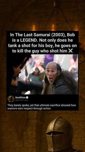 In The Last Samurai (2003), Bob is a LEGEND