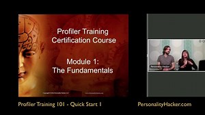 2.3K views | Profiler Training Preview | Quick Start 1: Why We Profile This is an actual video from our Profiler Training Certification Course. In this video Joel & Antonia talk about why we profile. Learn more: https://personalityhacker.com/profilertraining | Personality Hacker | Facebook