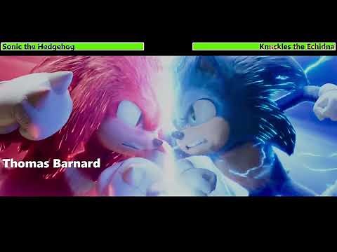 Sonic the Hedgehog vs. Knuckles the Echidna (Final Fight) with healthbars