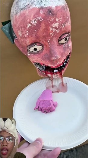 Pudding monster tangan #shorts #funny #fun #family #comedy #videoshorts