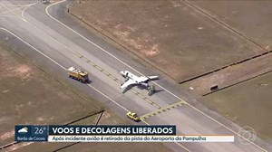 Pista do Aeroporto da Pampulha é liberada