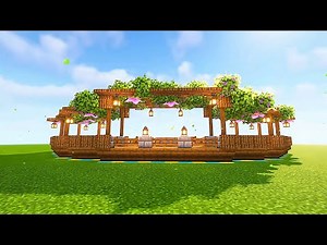 "Most Beautiful Minecraft Garden Pavilion Build – Aesthetic Design!"