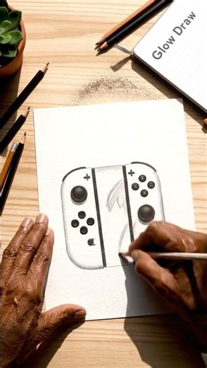 Drawing a Realistic Nintendo Switch in 8s 🎮