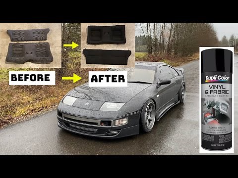 Painting seats using Fabric & Vinyl spray paint