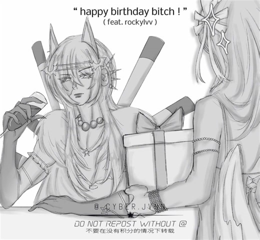 so u just gonna bring me a birthday gift on my birthday to my birthday party on my birthday with a birthday gift? ( FEAT: @ᵕ̈˚∗𝐑𝐨𝐜𝐤𝐲⋆｡˚ Art Comp 𖦹 ) *ੈ✩‧₊˚ #cyber #cybercore #cyberjvnn #foryoupage #fyp #artcommunity #fypシ #artistsoftiktok #ibispaintx #illustration #digitalart #art #oc #animation #funny #mutuals