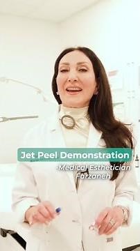 Jet Peel technology delivers a deep clean, gentle exfoliation, and intense hydration! 😌