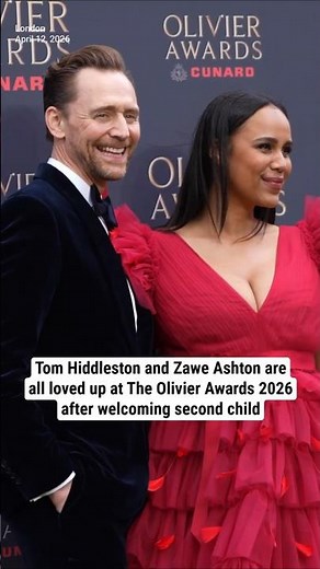 Tom Hiddleston and Zawe Ashton are all loved up at The Olivier Awards after welcoming second child