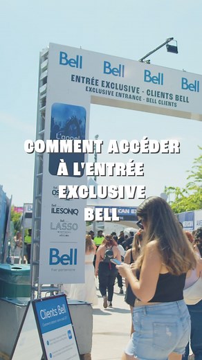 Vous êtes client.e.s Bell Canada (Français) ? 👀 Voici comment vous pouvez rentrer plus rapidement sur le site grâce à l’Entrée exclusive Bell! 🏁💙- Are you a Bell customer? 👀 Here’s how you can enter on site faster thanks to the Bell exclusive entrance! 🏁💙 | LASSO Montréal