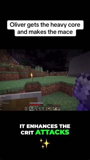 Oliver first time playing minecraft and using the mace