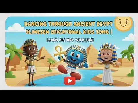 Dancing Through Ancient Egypt | #slimesen Educational Kids Song | Learn History with Fun!
