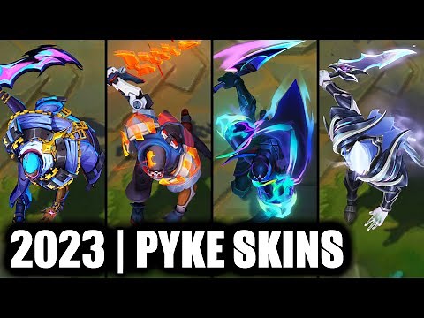 ALL PYKE SKINS SPOTLIGHT 2023 | League of Legends