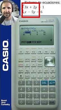 Resolver un sistema de ecuaciones con la calculadora Casio fx-9860GIII