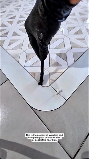 Precision Tile Grout Detailing – Satisfying Mosaic Corner Finishing for Perfect Floors