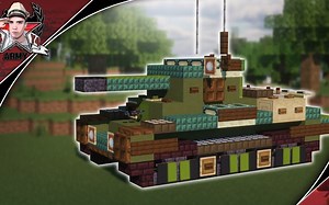 【MINECRAFT汽车教程系列】如何制造一辆二战时期英国陆军的（A.27巡洋舰Mk.VIII克伦威尔）坦克_我的世界