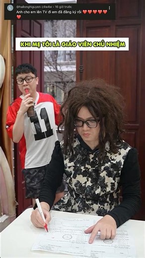 When my mother was the homeroom teacher