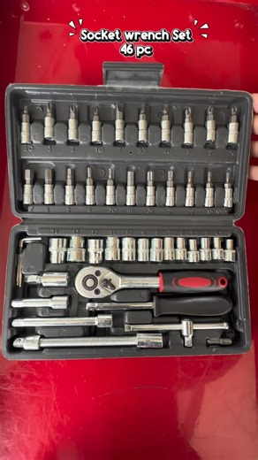 Gudang Jatek on Instagram: "￼Allefix Kunci Socket Wrench Pas Socket Set 1/4 Repair Tool 46 pcs- G-10028 👉🏻 https://s.shopee.co.id/8zyoVlKZZA #kuncisocket #setkuncisocket #kuncirachet #rachet #kunciRachet #kuncisok #setperkakas #perkakas #alatbengkel #peralatanbengkel #socketset #socketwrench #ratchetwrench #ratchetset #toolkit #toolset #mechanictools #automotivetools #garagetools #handtools #diytools #homerepair #carrepair #motorcyclerepair #maintenance"
