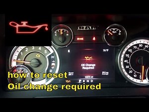 How to reset the oil warning light on Dodge RAM 1500 EcoDiesel