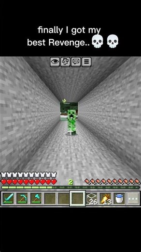 finally I got my best revenge..☠️#Minecraft #Revenge #Creeper #viral #shots