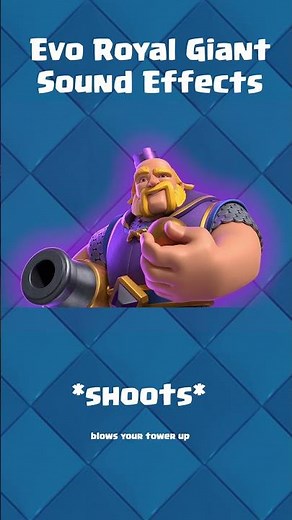 Clash Royale - All Royal Giant sound effects #clashroyale #supercell #evoroyalgiant #evolution