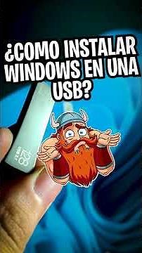 Install Windows on a USB