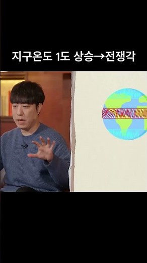지구온도 1도 상승→전쟁각