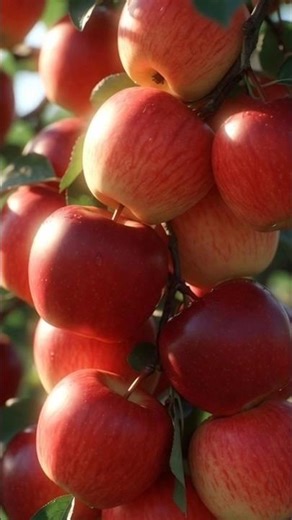 Juicy Apple Picking 🍎 From Tree to Bite | Realistic Fruit Eating | Satisfying Video