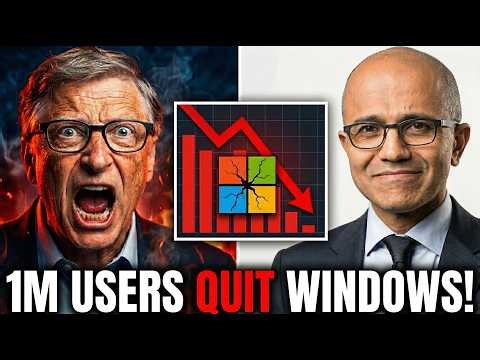 Bill Gates FURIOUS As 1 Million Users DELETE Windows This Month!