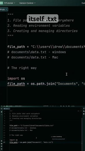 Using Python OS module to access file Path #pythontutorial #pythonos #learnpython
