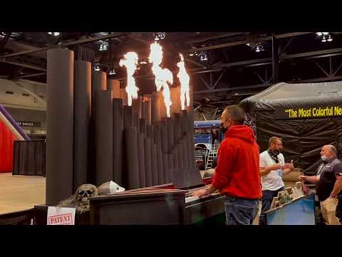 "Toccata in D minor (Bach) played on Fire Organ at Transworld Halloween Show