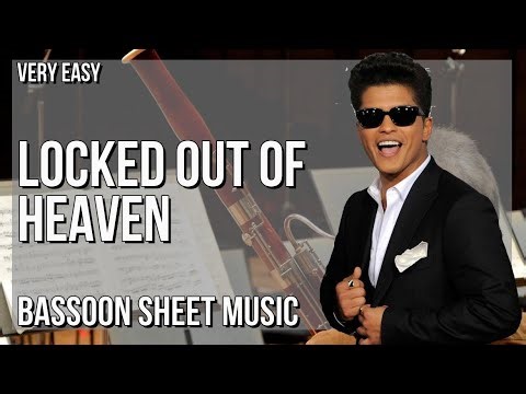 SUPER EASY Bassoon Sheet Music: How to play Locked out of Heaven by Bruno Mars