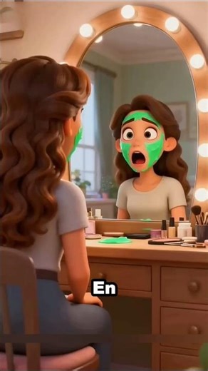 Why did my face turn green?😭 #shorts #reels