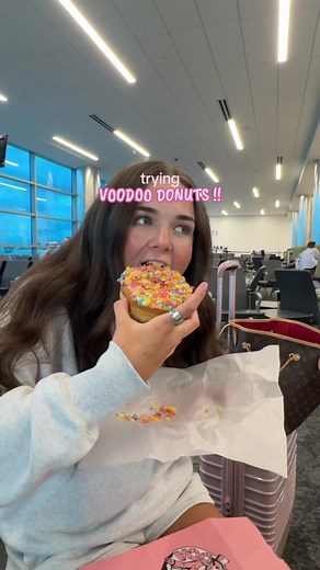 donut review! Best I’ve had by far… I’ve had many 🤭 @Voodoo Doughnut #tastetest #donuts #travel #review #love