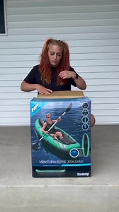 The Hydro-Force Ventura Elite X1 Kayak: Built for the avid aqua adventurist 🌊🛶 Boasting puncture-resistant nylon coating, this single-seat kayak can withstand some of the toughest elements. A blast to take out on the water, this kayak also features an adjustable backrest, storage and removable fins for different water conditions. Available at Amazon.com https://bit.ly/3XsDbYh | Bestway