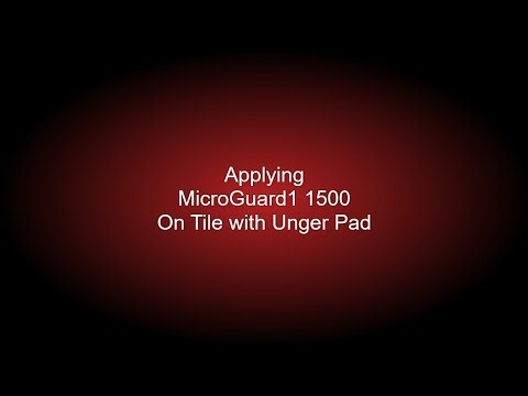 Applying MicroGuard1 1500 On Tile with Unger Pad