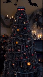 This is your sign that Christmas trees don’t have to be cute and cozy… they can be spooky and cinematic too. I’d happily sit in the dark just watching this little ghost-train circle the tree all night. Drop a 🖤 if you’d proudly have this in your home. #halloweentree #spookyvibes #spookychristmas | Tales That Shouldn’t Be Told