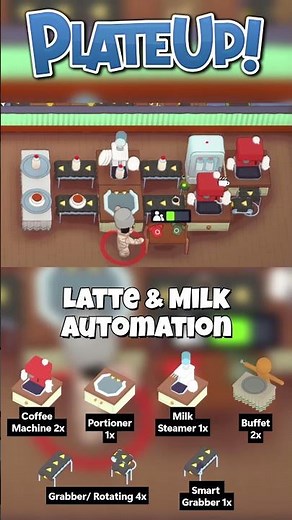 Latte Automation in Plate Up! #plateup #gameplay