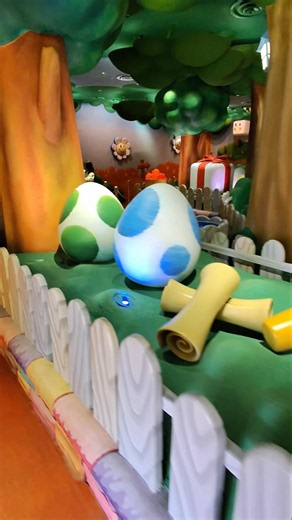 We love the queue for Yoshi’s Adventure at Epic Universe. #yoshi #supernintendoworld #epicuniverse