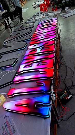 Do you know what is the popular LED signs technology in China? #sign #signage #design #signagedesign #ledsign #sourcefactory #logodesign | JLB sign