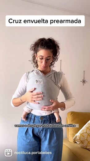 Tutorial de anudado para fular semielástico