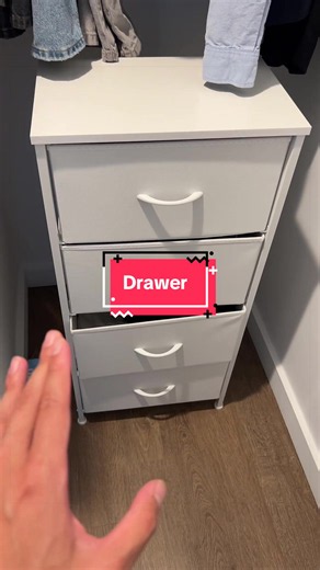 Closet Drawer Storage Cabinet for Small Spaces
