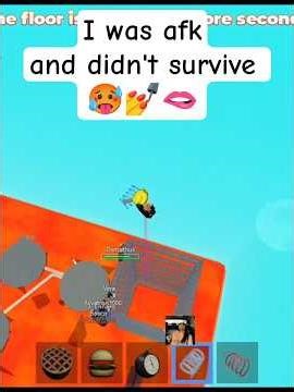 I didn't survive the lava is rising and it's because I'm AFK 🫦💅🥵#robloxmemes #viralshorts #shorts