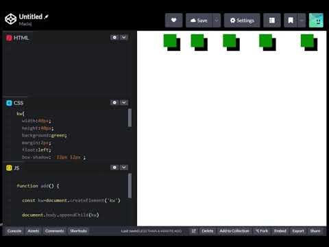 Ruch Elementu w css i appendChild DOM