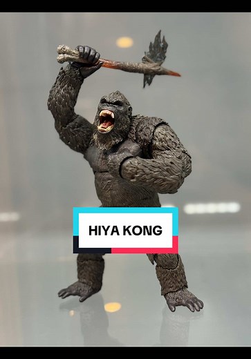 This figure made me Team Kong 🔥🔥 #fyp #collection #godzilla #kong #actionfigures #hiya #review