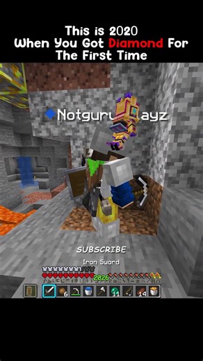 First Diamond in Minecraft Be Like #minecraft #mlgclutch #pvp #clutch #manhunt